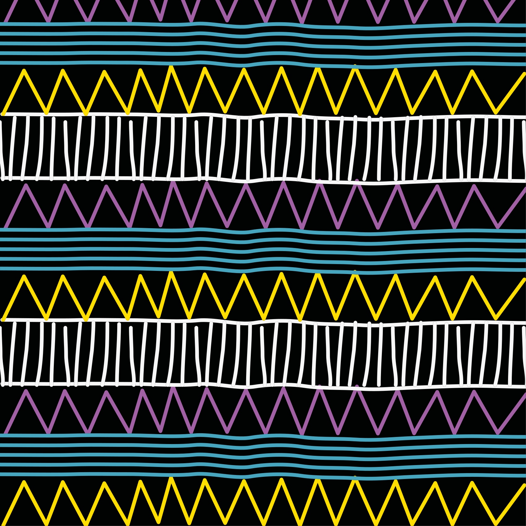 Tappeto vinile geometrico gioco di motivi colorati - TenStickers