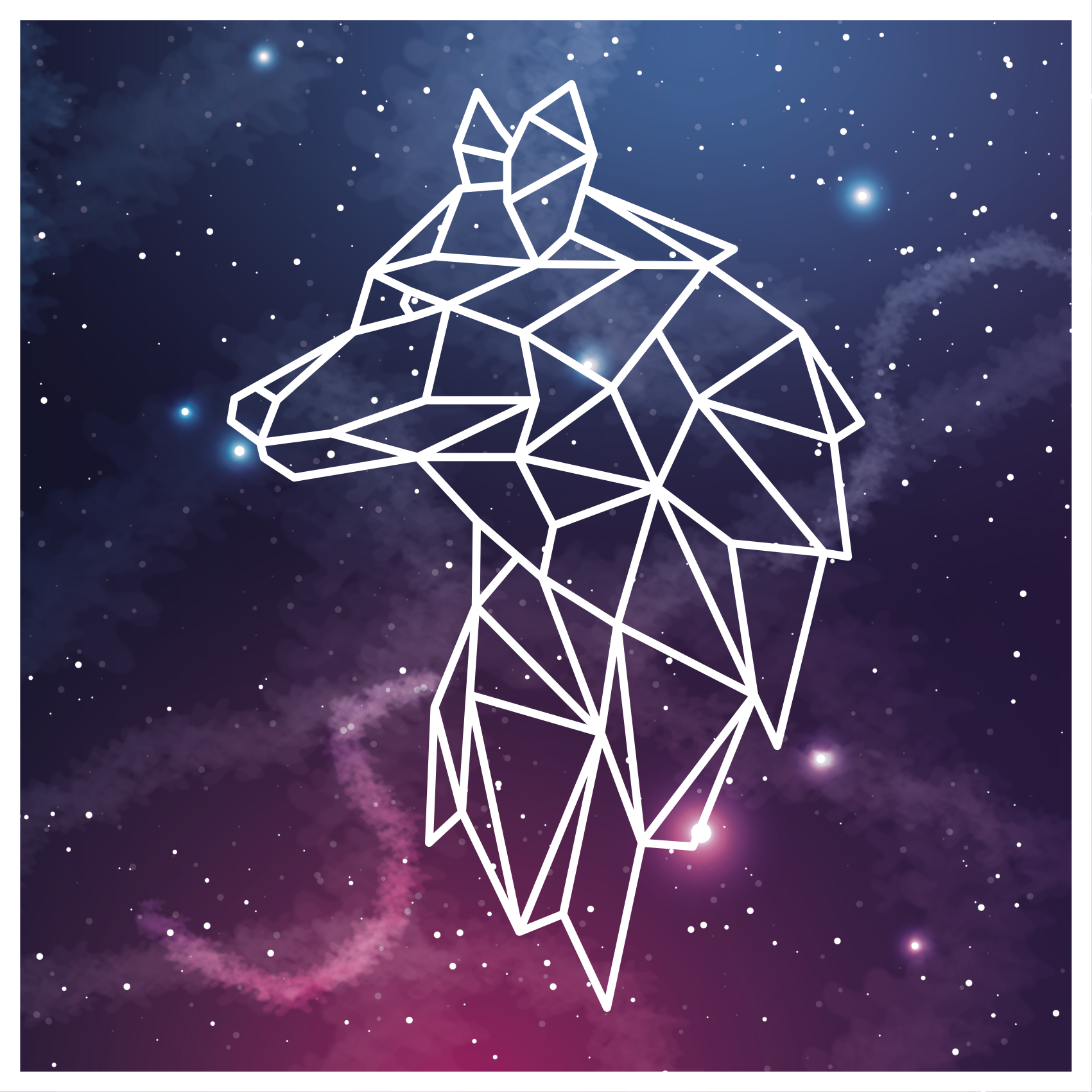 Tappeto vinile stampa animale sagoma geometrica dell'orso - TenStickers