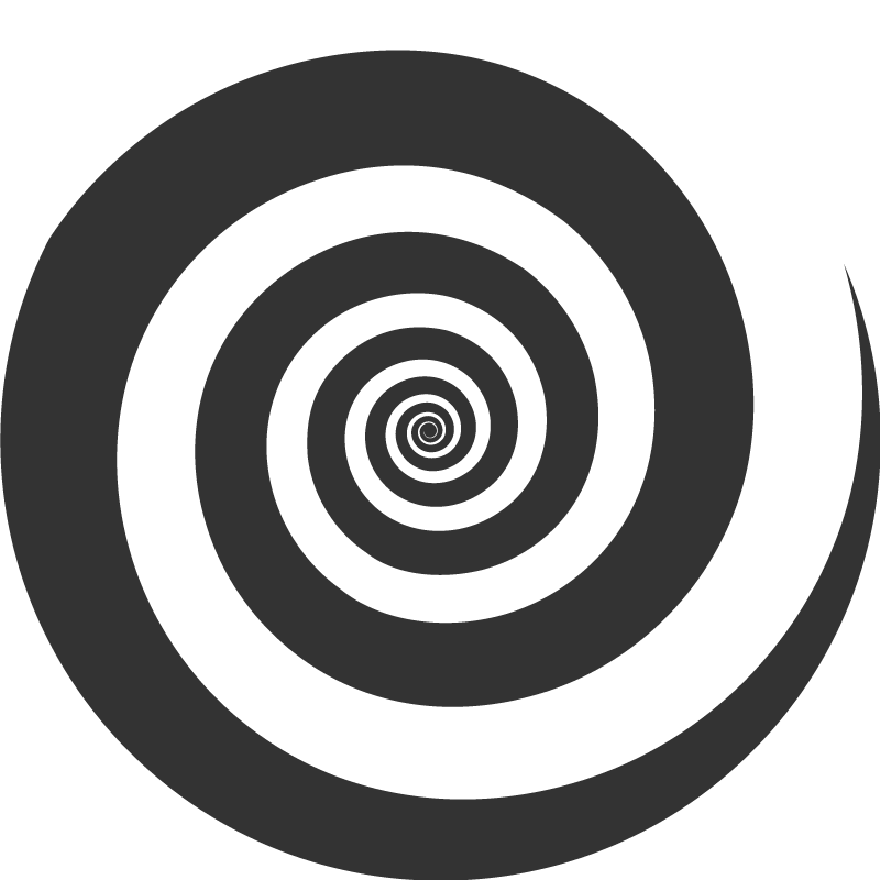 Tappeto vinile geometrico motivo spirale - TenStickers