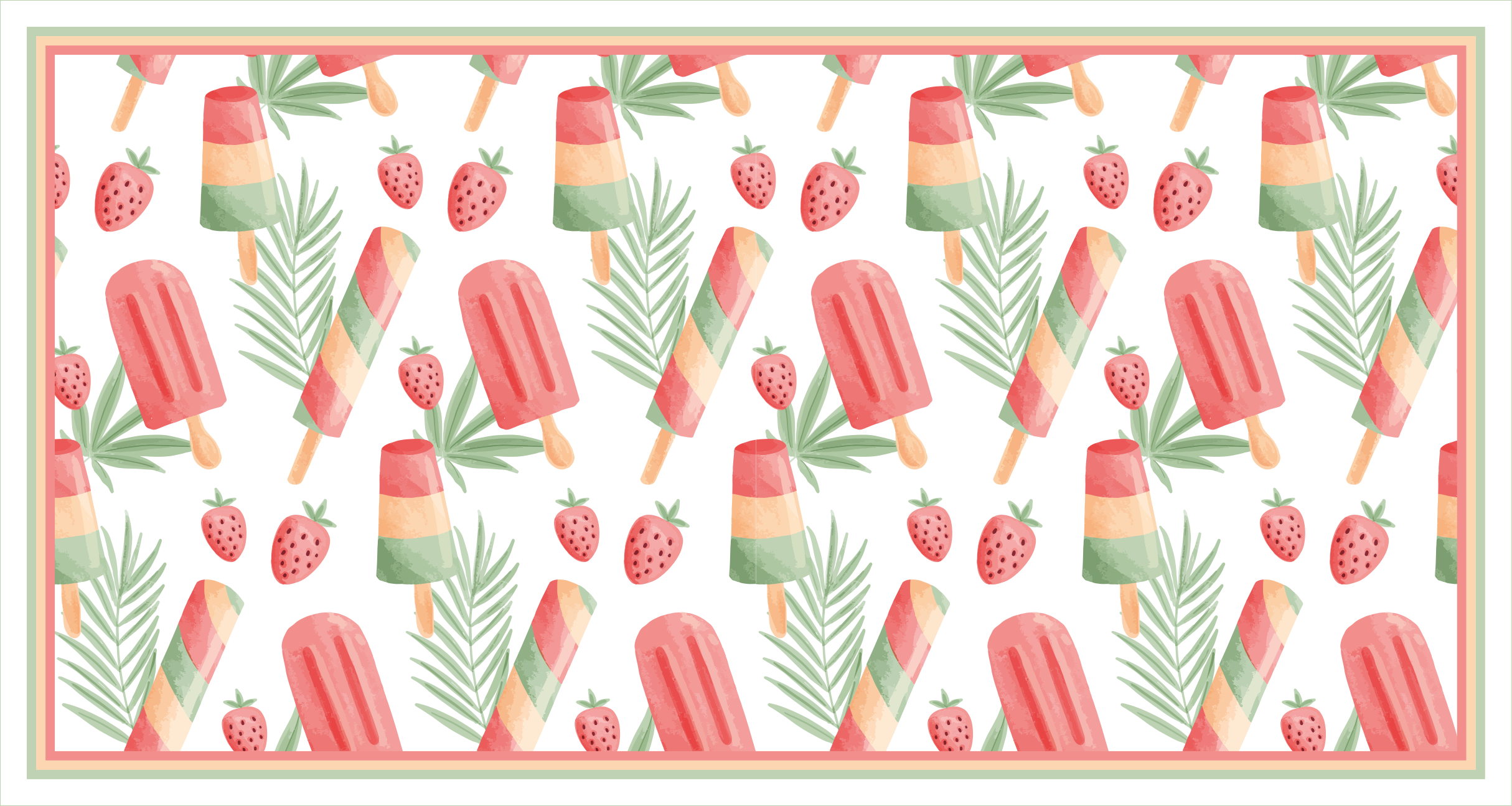 Tappeto vinile per bambini dolcetti ghiacciati colorati - TenStickers