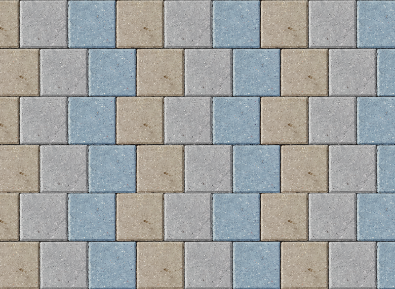 Tappeto vinile piastrelle piastrelle quadrate vivaci - TenStickers