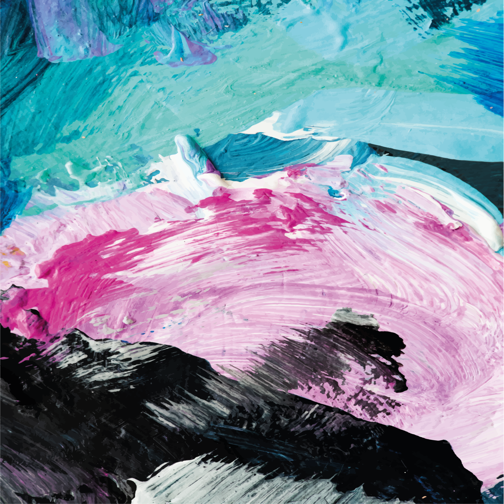 Tappeti vinile motivi esplosione di colori astratti - TenStickers