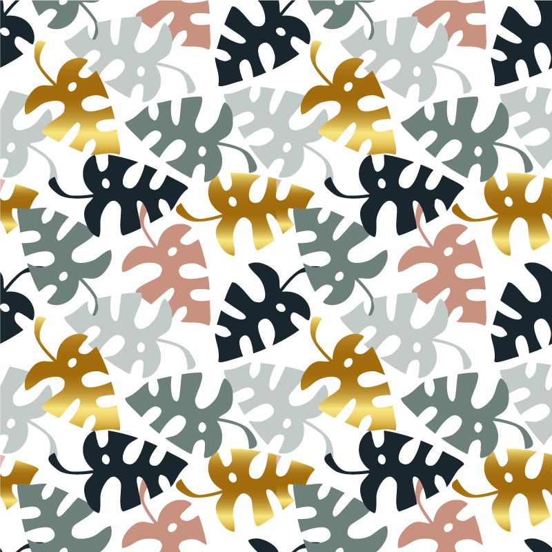 Tappeto vinile natura emblema foglia - TenStickers