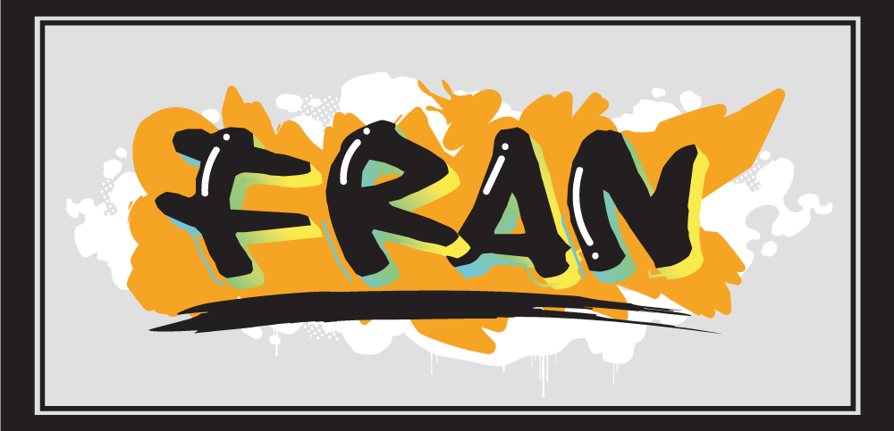 Tappeto vinile con nome titolo artistico - TenStickers