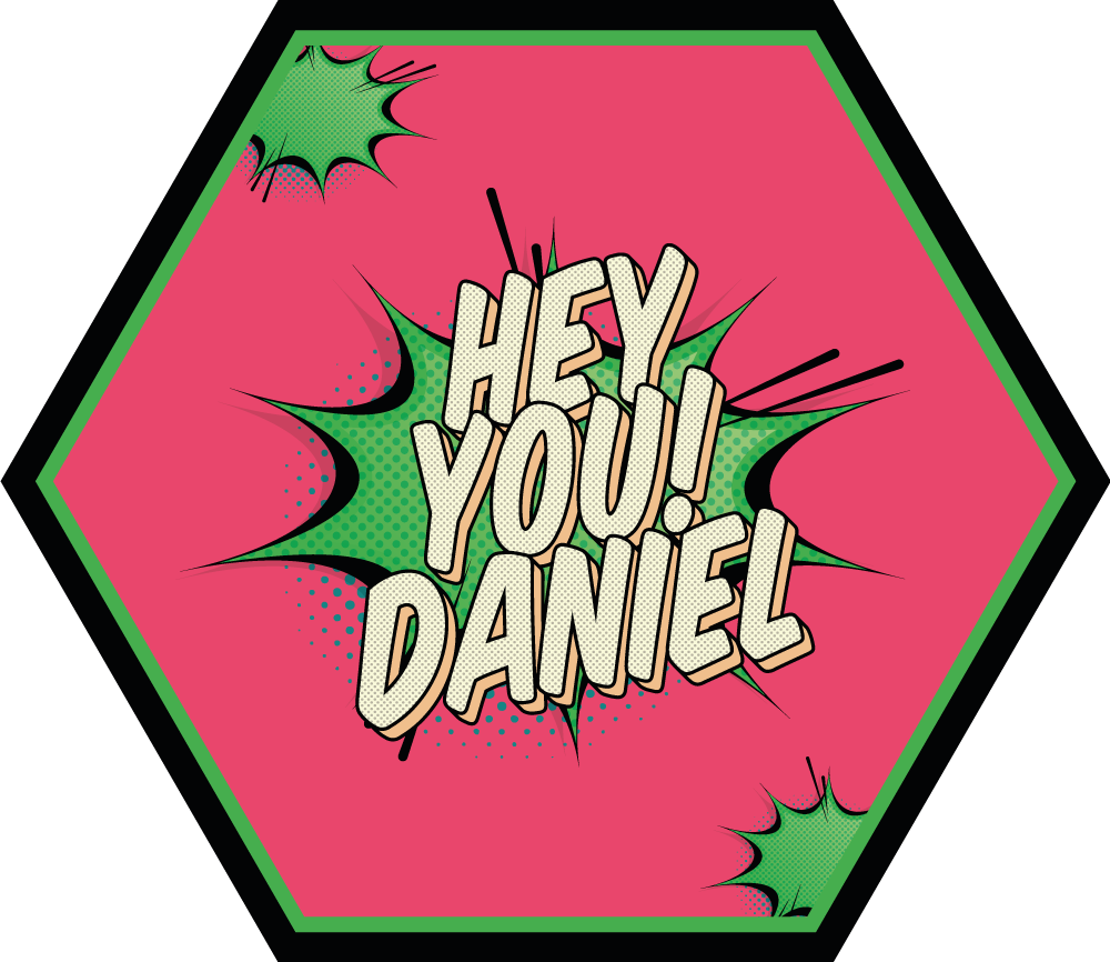 Tappeto vinile con nome saluto in stile fumetto - TenStickers