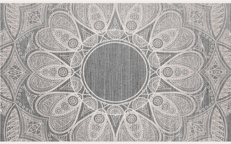 Tappeto vinile Mandala sofisticato motivo rotondo - TenStickers