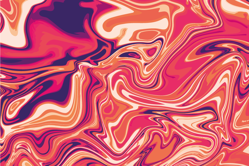 Tappeto vinile moderno motivo a spirale vibrante - TenStickers