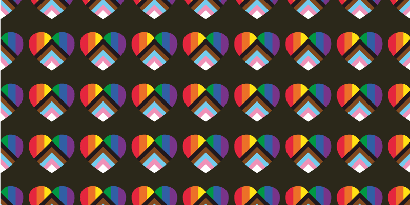 Tappeto vinile per ragazzi motivi a cuore colorati - TenStickers