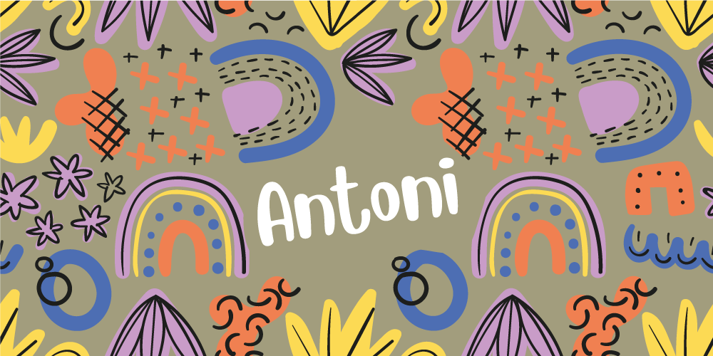 Tappeto vinile per bambini motivi arcobaleno colorati - TenStickers