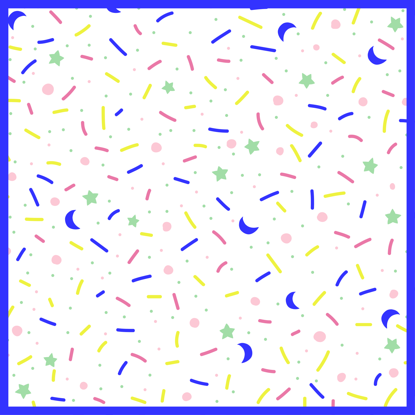 Tappeto vinile per bambini festa forme colorate - TenStickers