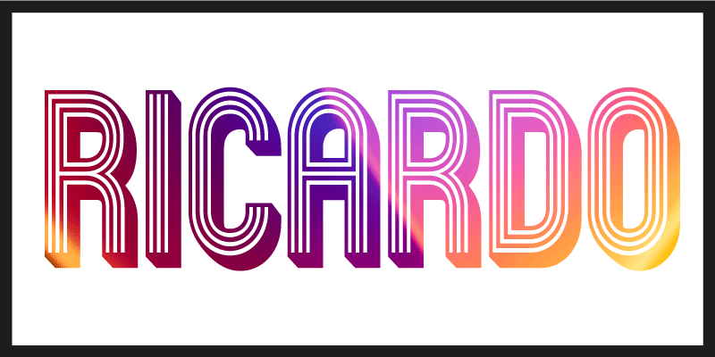 Tappeto vinile per ragazzi nome personalizzato al neon - TenStickers