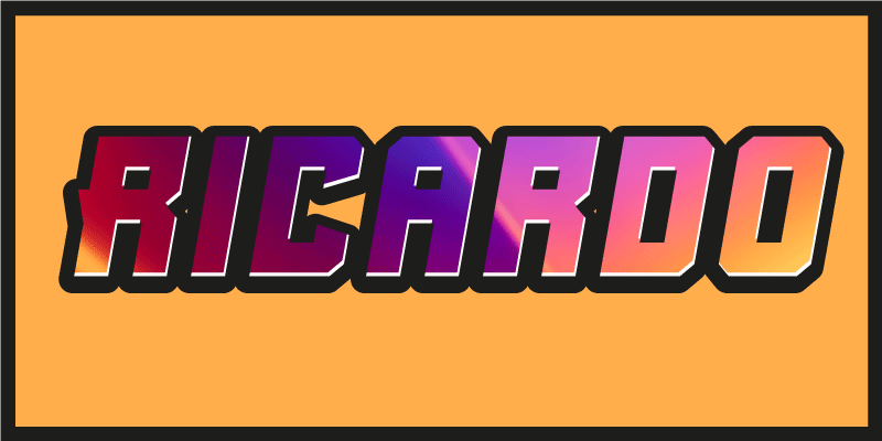 Tappeto vinile per ragazzi nome personalizzato con texture - TenStickers