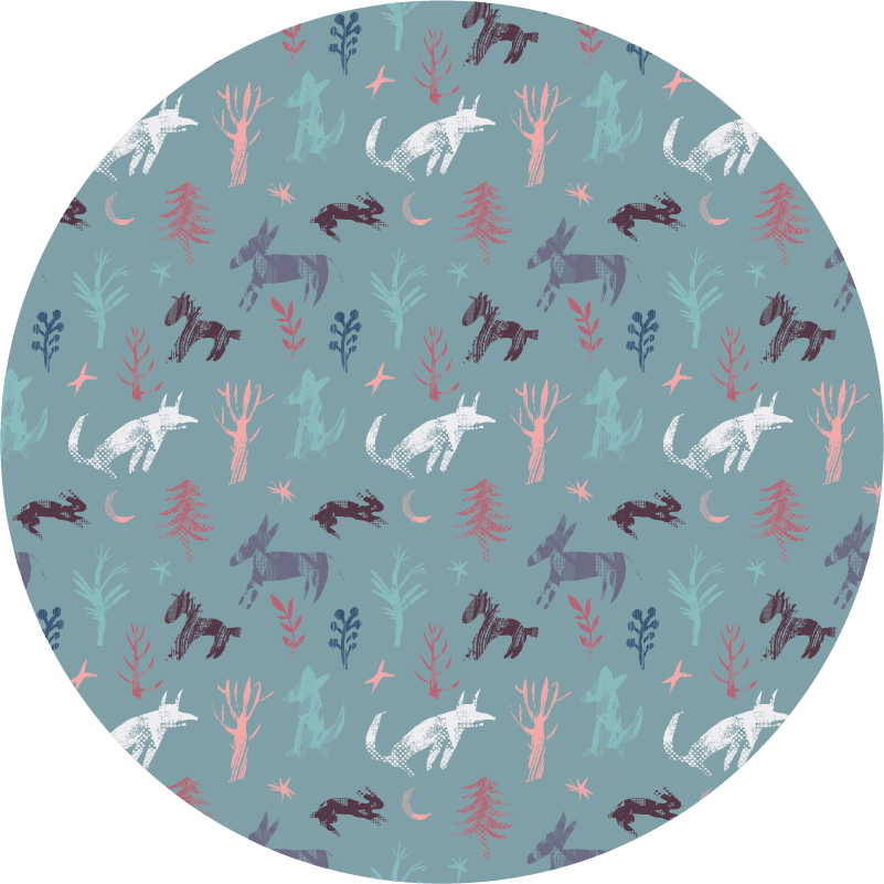 Tappeto vinile stampa animale creature ispirate dalla natura - TenStickers