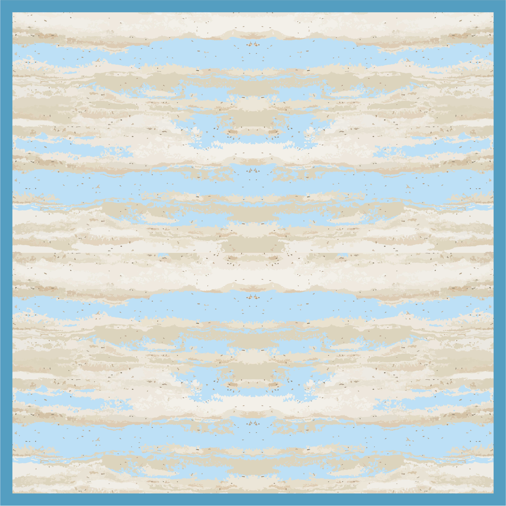 Tappeto vinile effetto legno imitazione grigia e blu - TenStickers