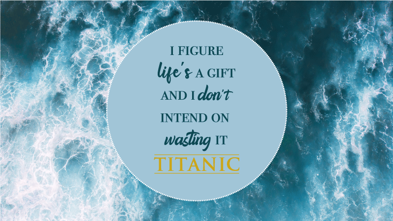 Tappeto vinile frase la vita è un dono - TenStickers