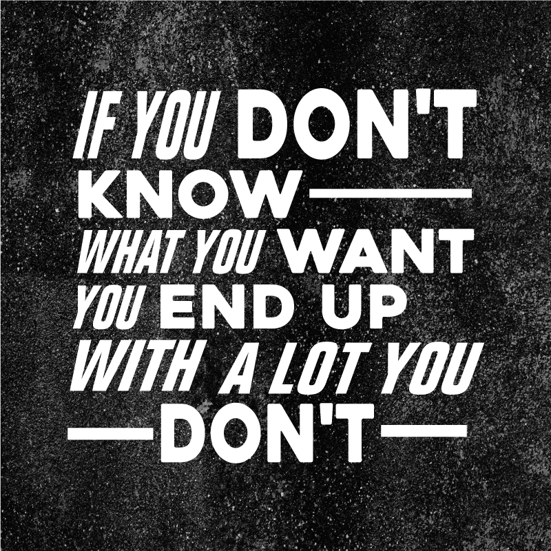 Tappeto vinile frase sai cosa - TenStickers