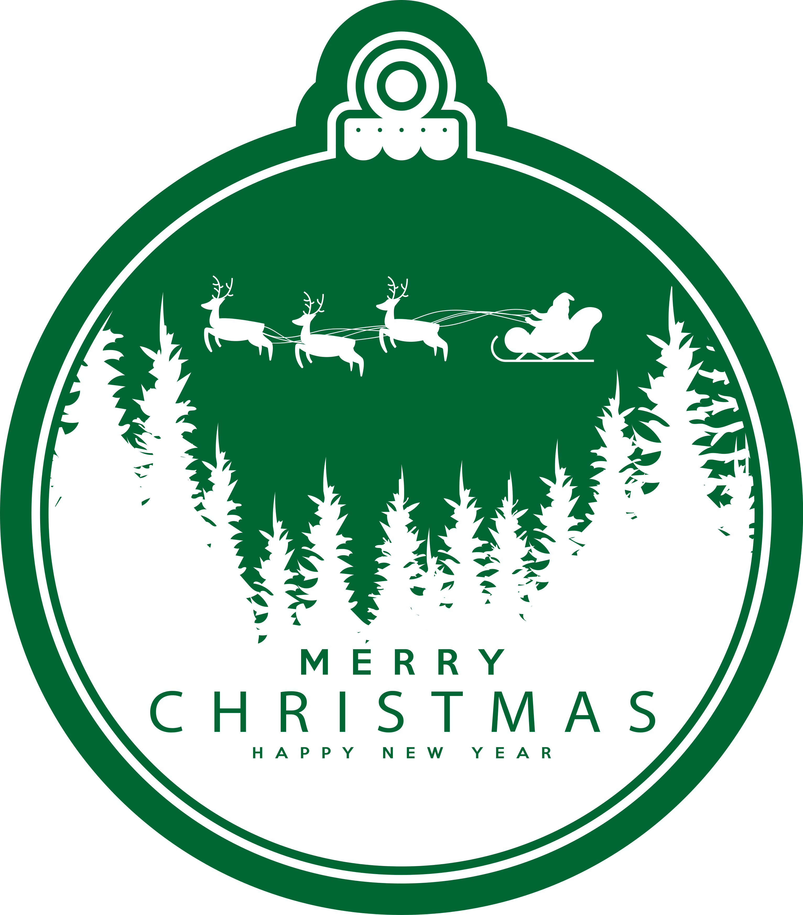 Tappeto Vinile Natale giro in slitta - TenStickers