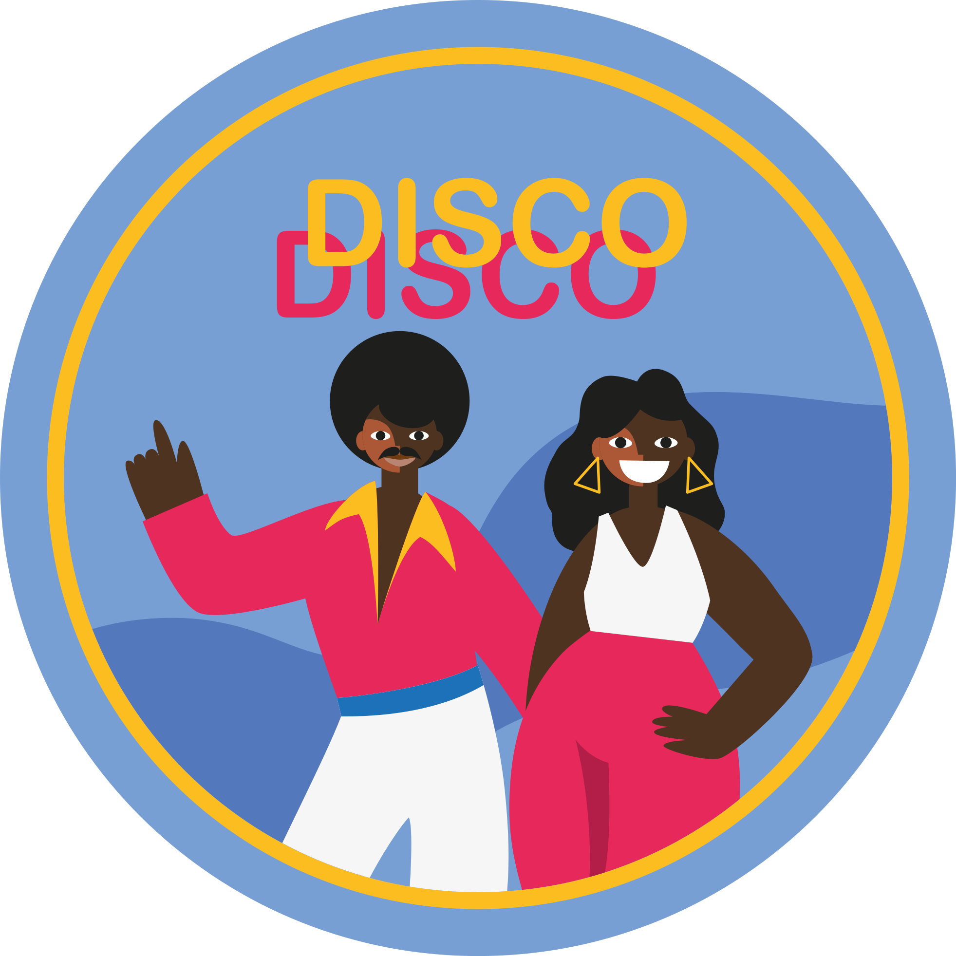 Tappeto vinile rotondo eleganti atmosfere disco - TenStickers