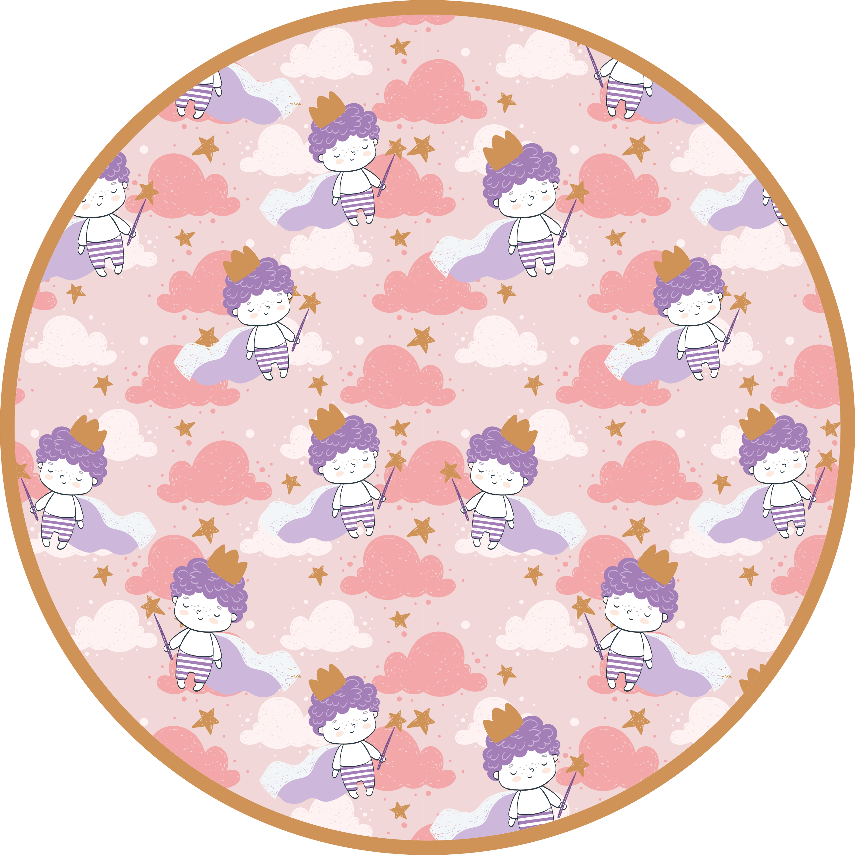 Tappeto vinile per bambini regno magico delle nuvole - TenStickers