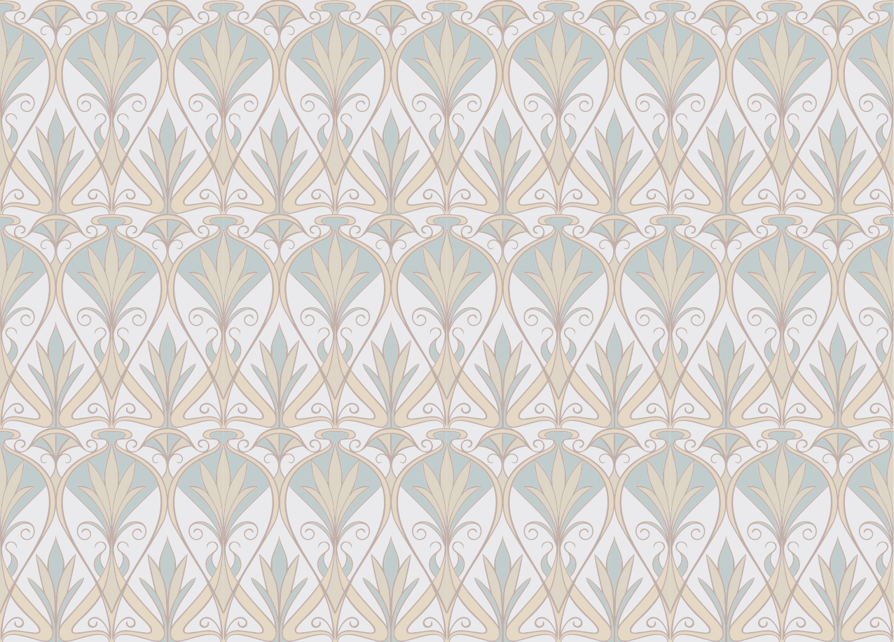 Tappeto vinile minimalista elegante ispirazione floreale - TenStickers