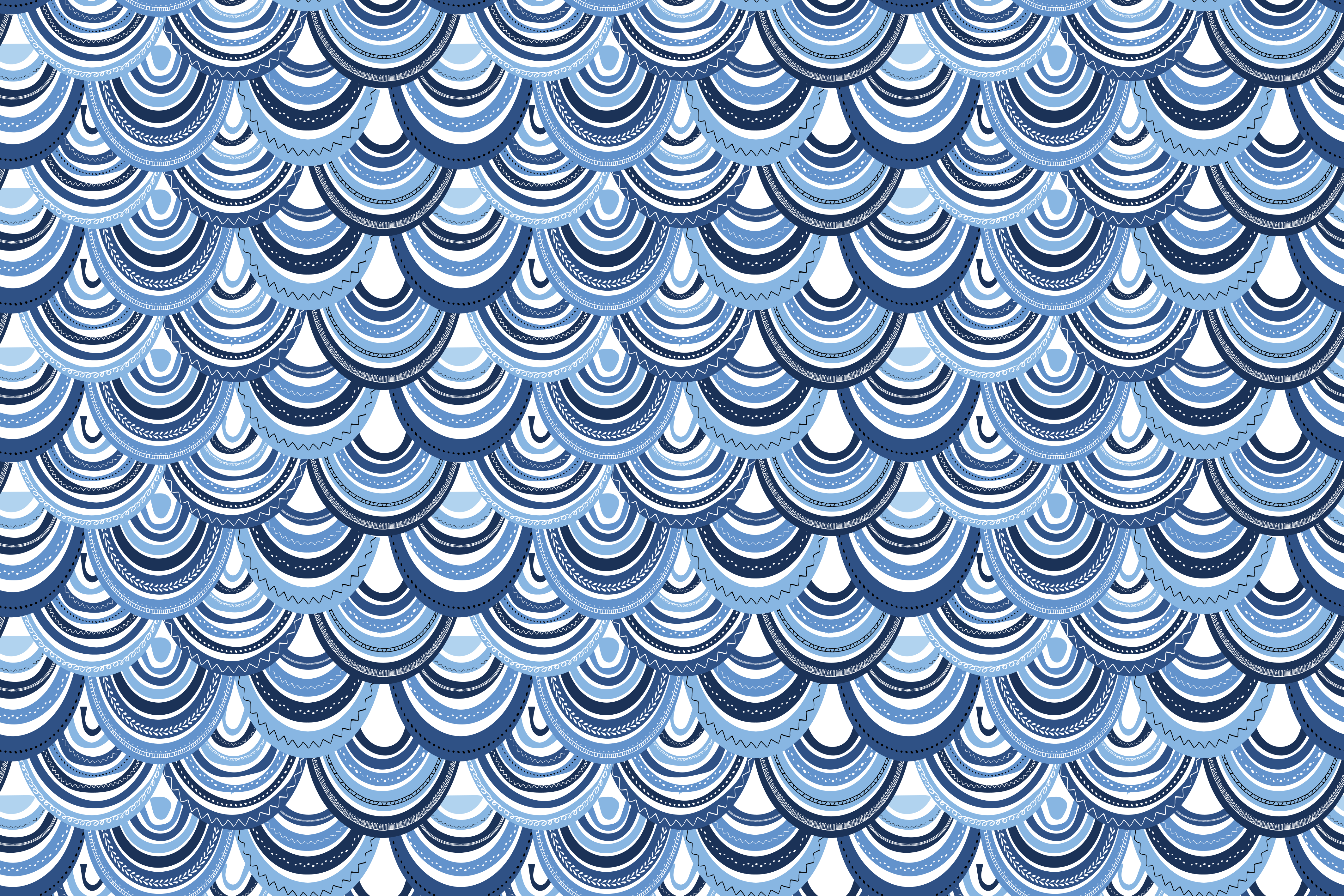 Tappeto vinile geometrico modello d'onda - TenStickers