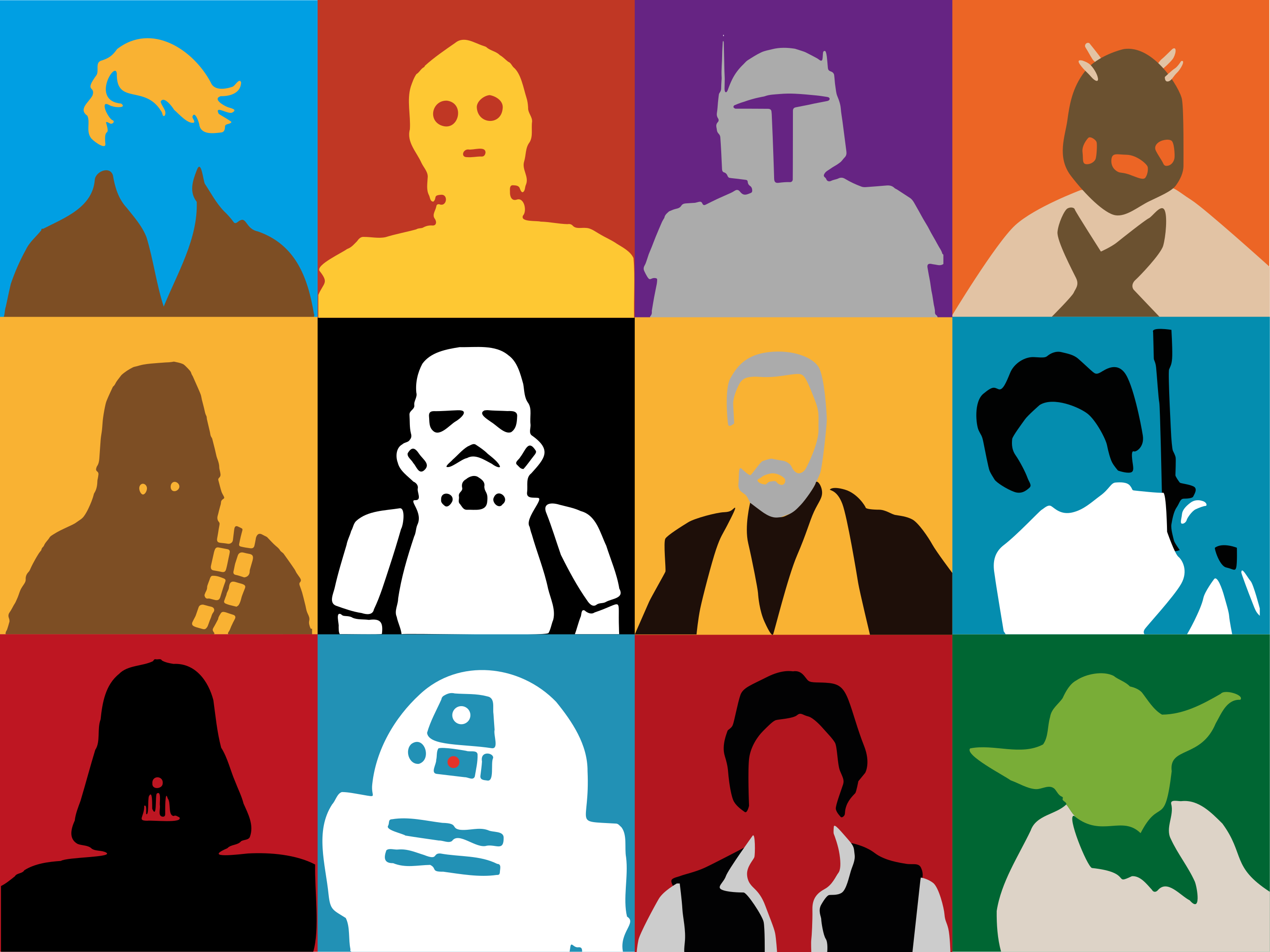 Tappeto vinile per bambini sagome di personaggi iconici - TenStickers