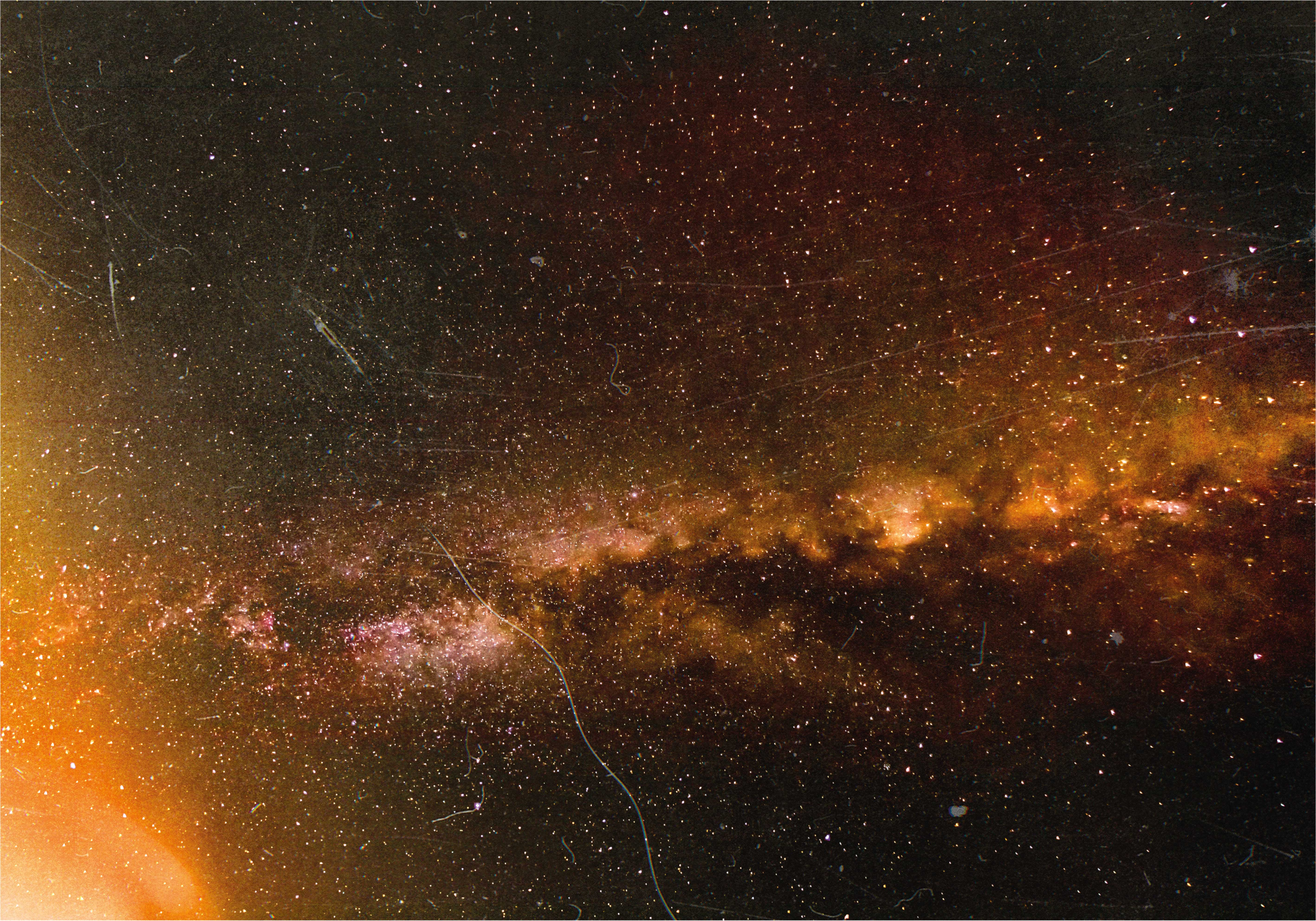 Tappetto vinile stelle vista della galassia cosmica - TenStickers