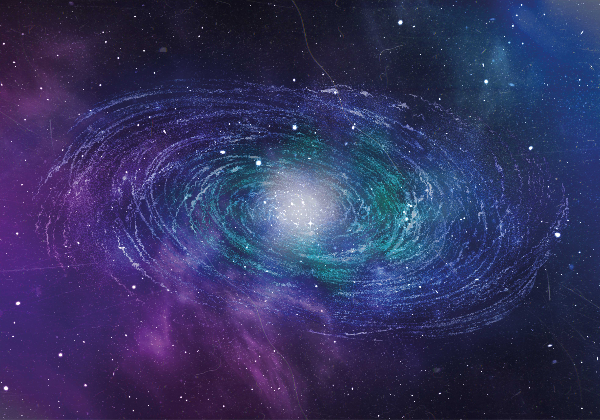 Tappetto vinile stelle modello di vortice galattico - TenStickers