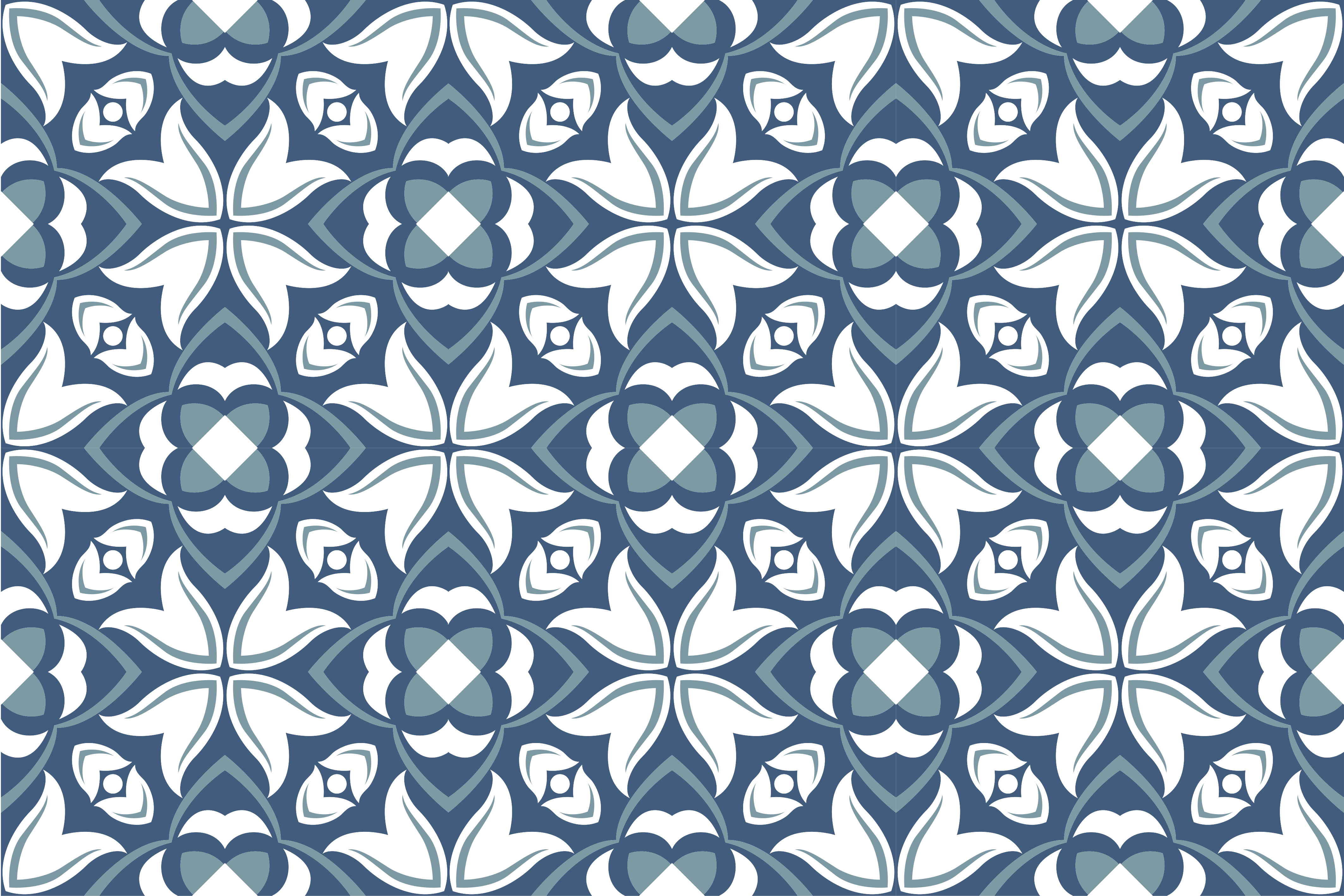 Tappeto vinile piastrelle graziosi elementi botanici - TenStickers