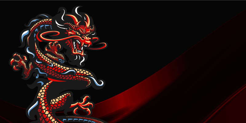 Tappeto vinile per ragazzi illustrazione del drago - TenStickers