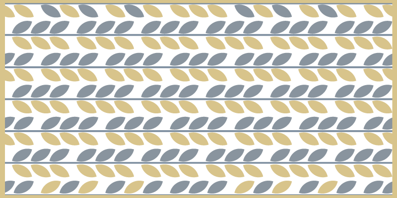 Tappeto vinile natura strisce a motivo fogliare - TenStickers