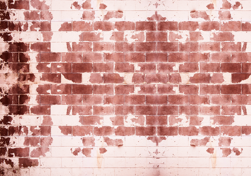 Tappeto vinile effetto pietra motivo rustico in mattoni - TenStickers