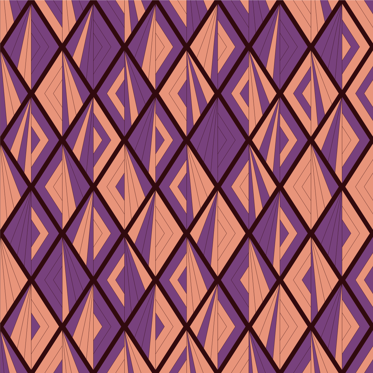 Tappeto vinile geometrico armonia del motivo geometrico - TenStickers