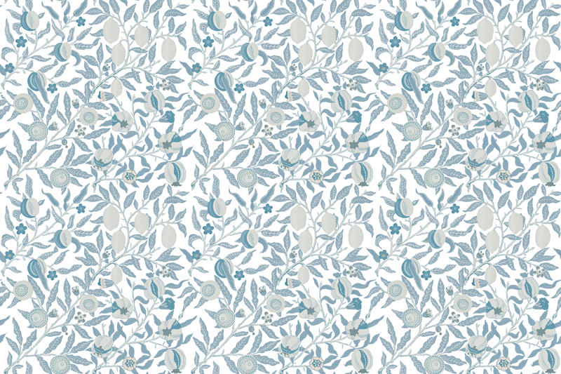 Tappeto vinile fiori motivo a foglie botaniche - TenStickers