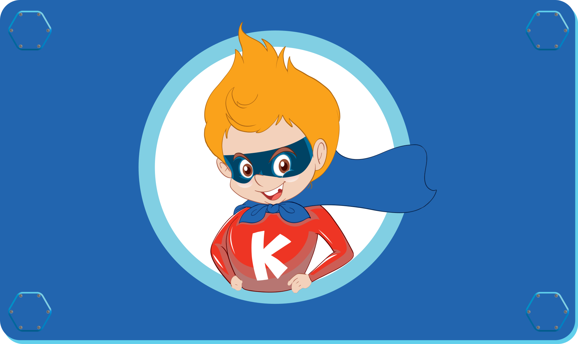 Tappeto vinile per bambini supereroe dei cartoni animati  - TenStickers