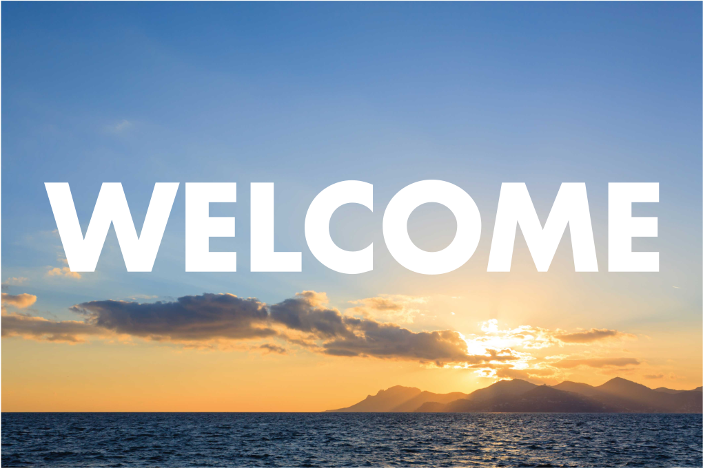 Zerbino pvc ingresso di benvenuto al tramonto - TenStickers