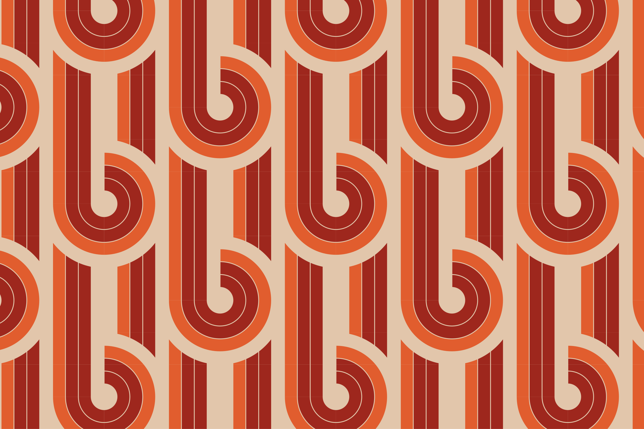 Tappeto vinile geometrico motivo geometrico retrò - TenStickers