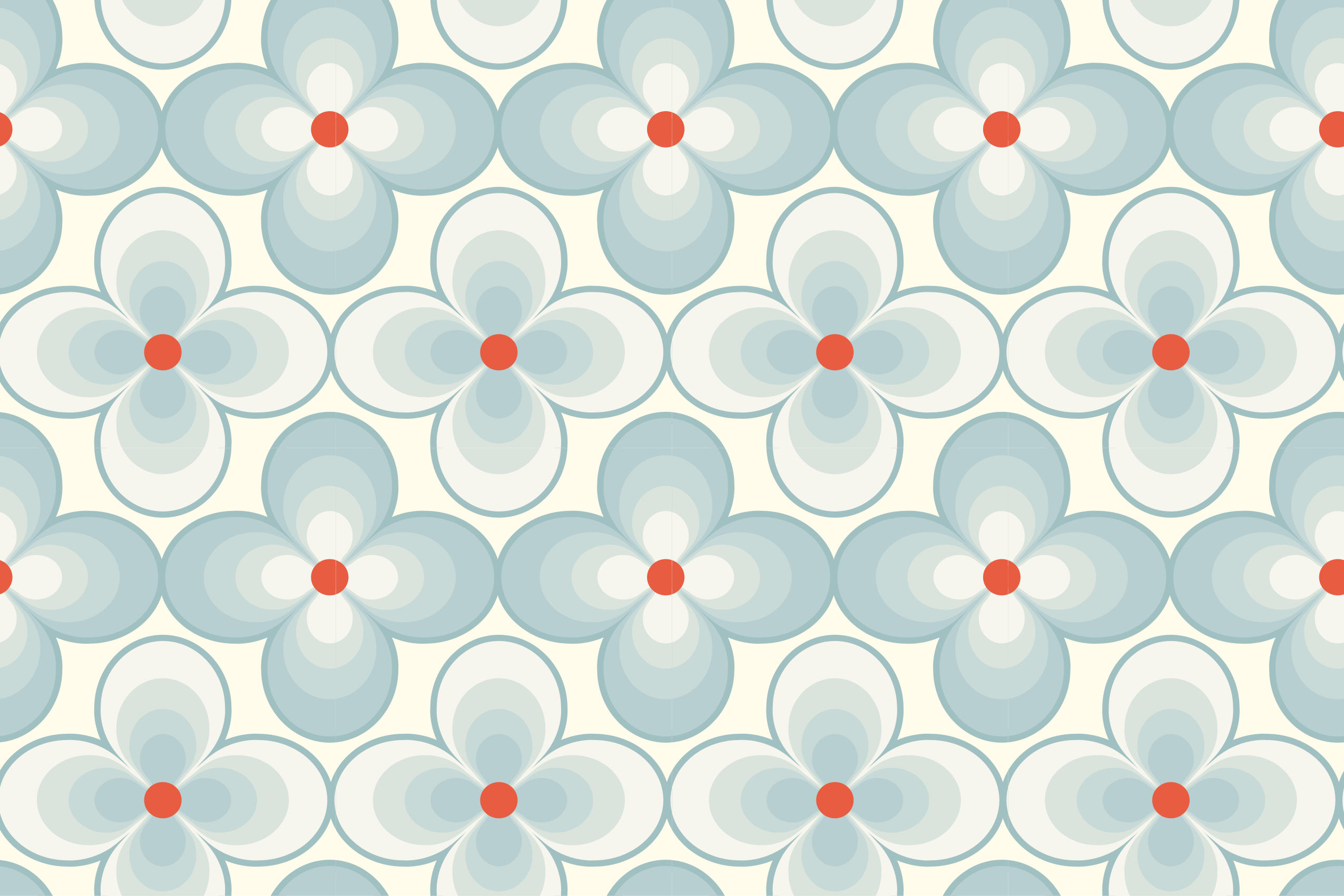 Tappeto vinile piastrelle motivo floreale geometrico - TenStickers