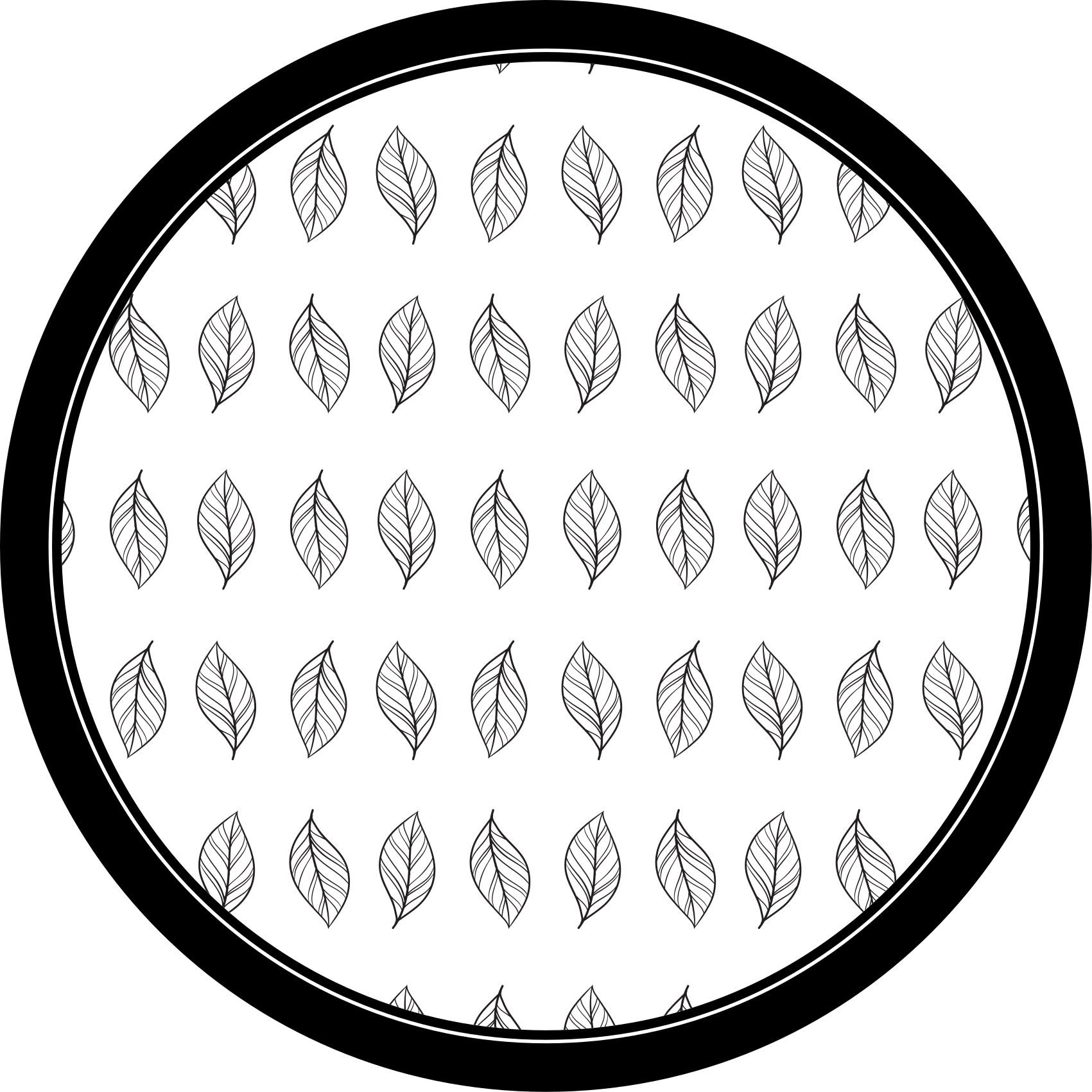 Tappeto vinile fiori schema botanico - TenStickers