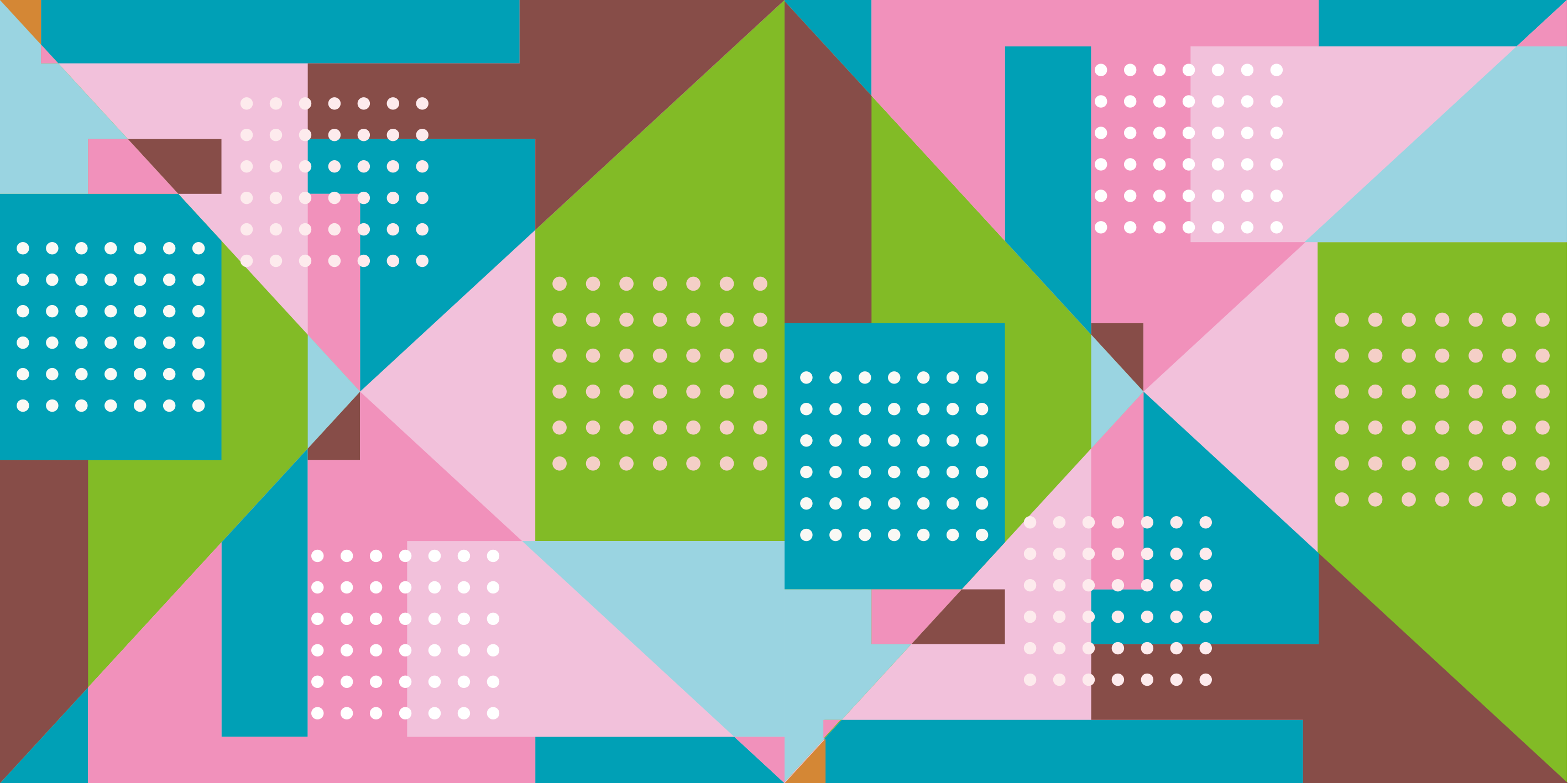 Tappeto vinile geometrico fusione di forme geometriche - TenStickers