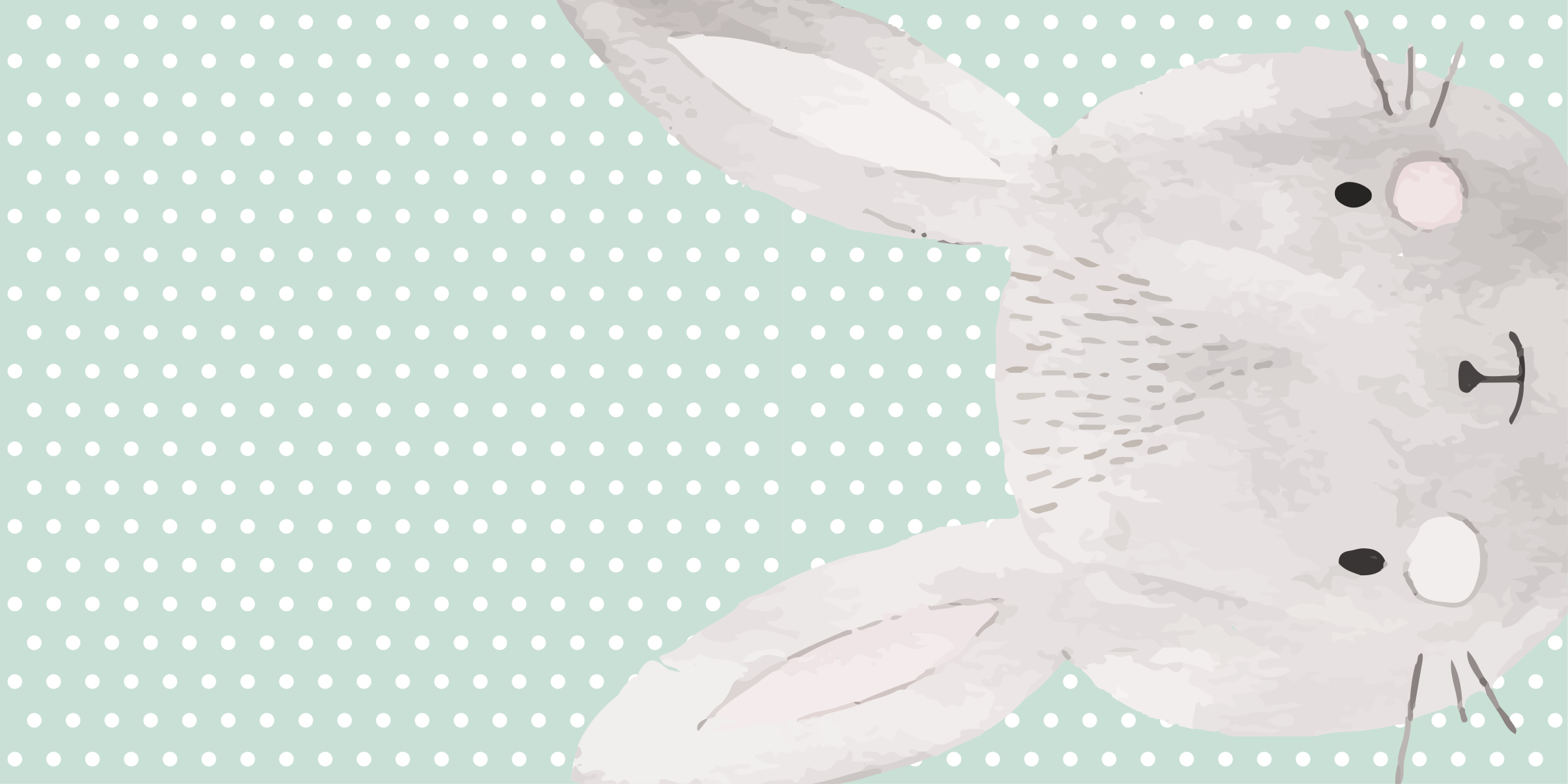 Tappeto vinile bebé illustrazione del coniglietto - TenStickers