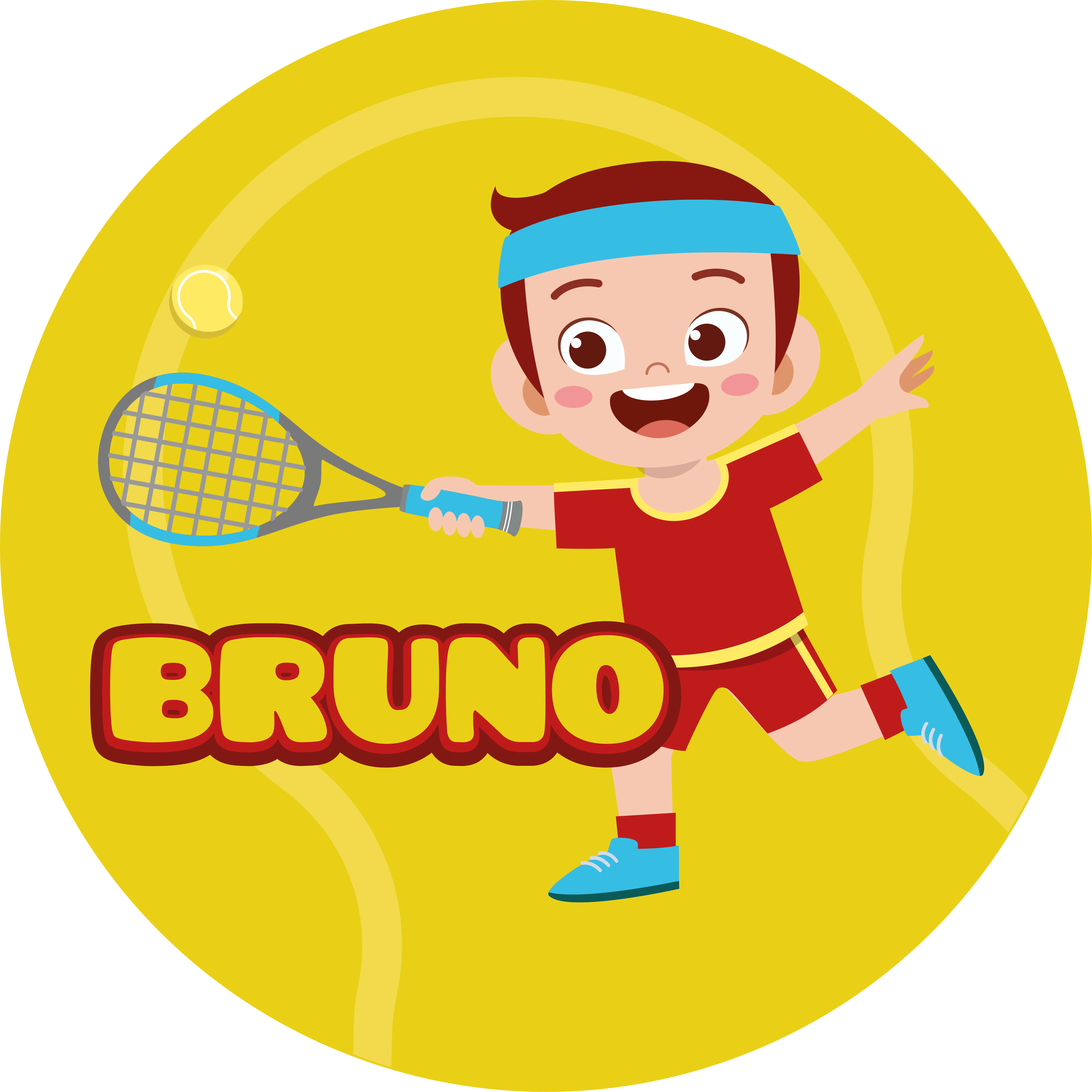 Tappeto vinile con nome sport personalizzati - TenStickers