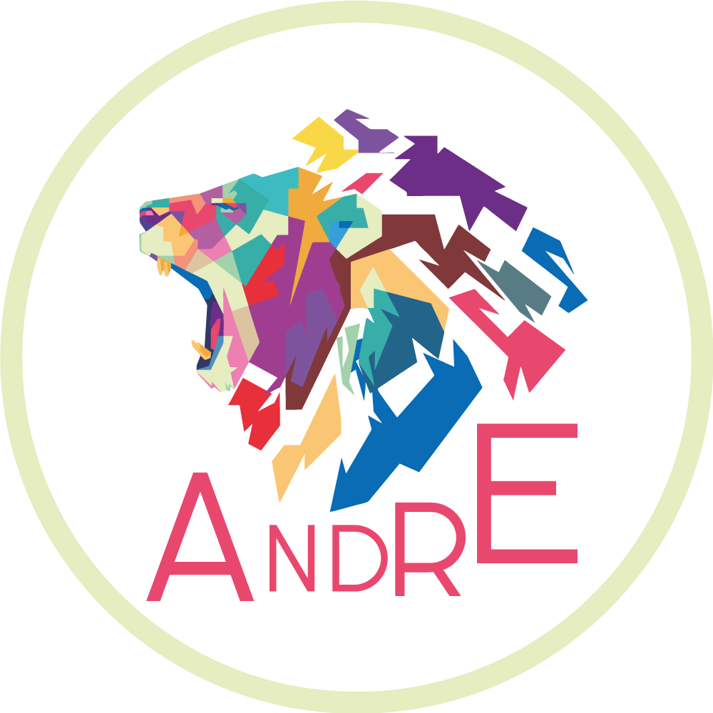 Tappeto vinile con nome personalizzazione del leone colorato - TenStickers