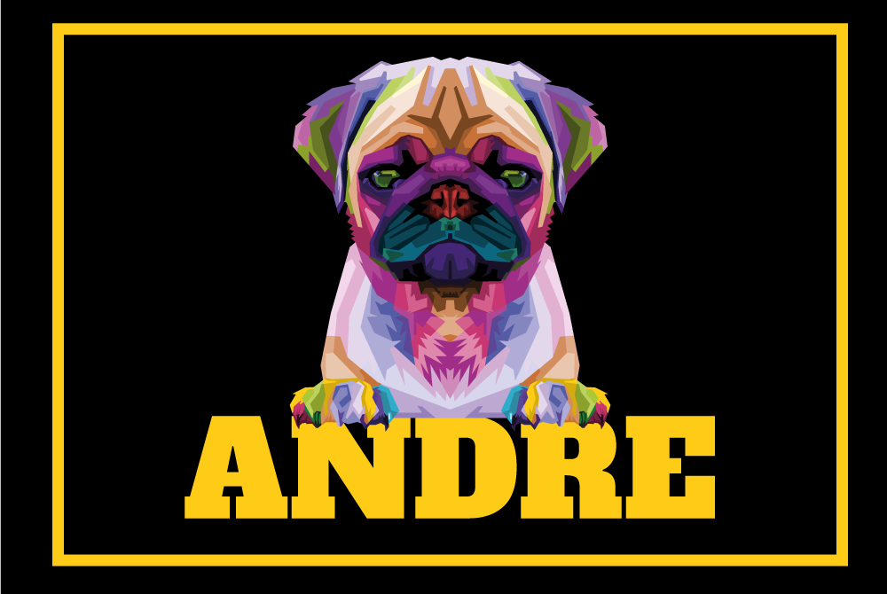 Tappeto vinile con nome animale domestico personalizzabile - TenStickers