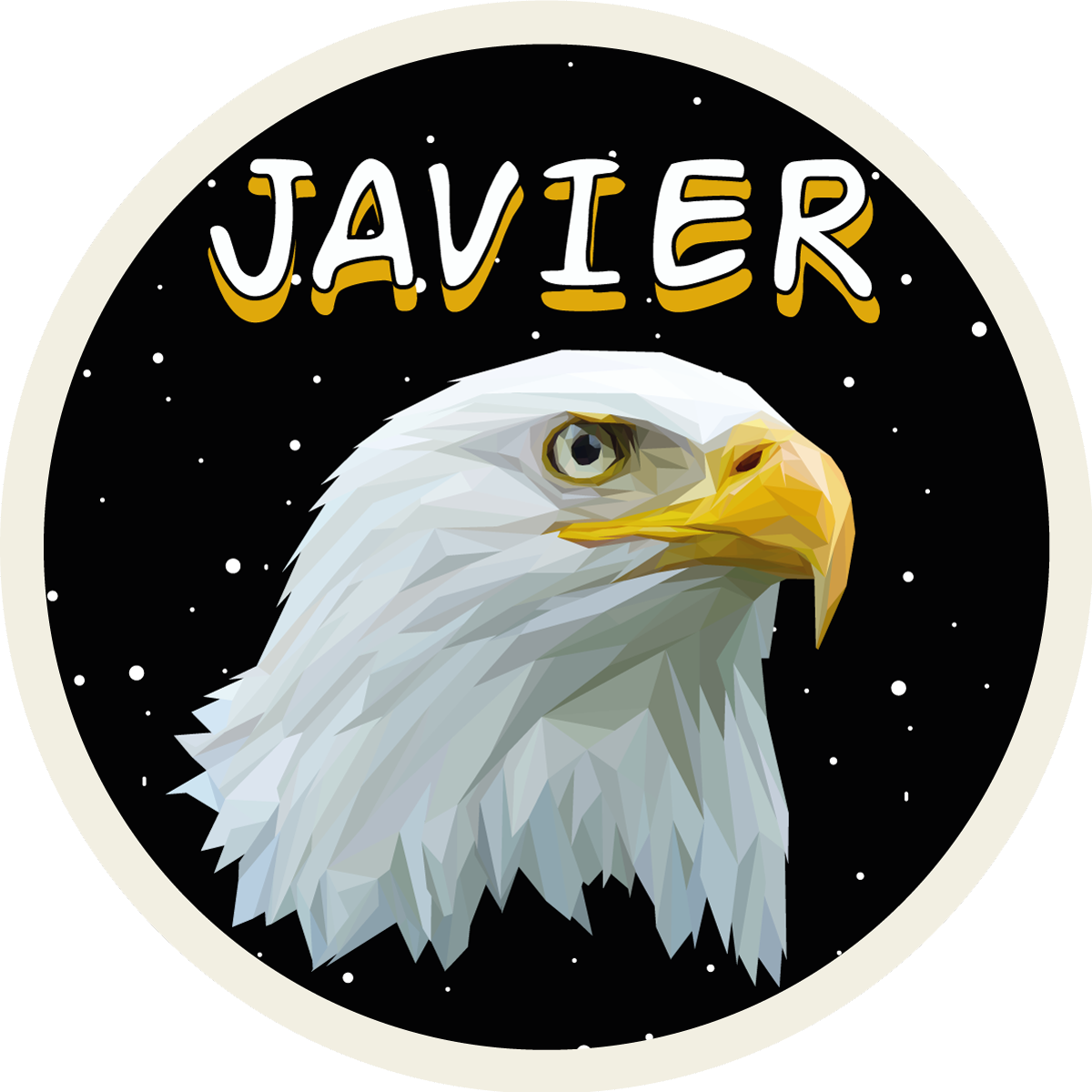 Tappeto vinile con nome aquila personalizzabile - TenStickers