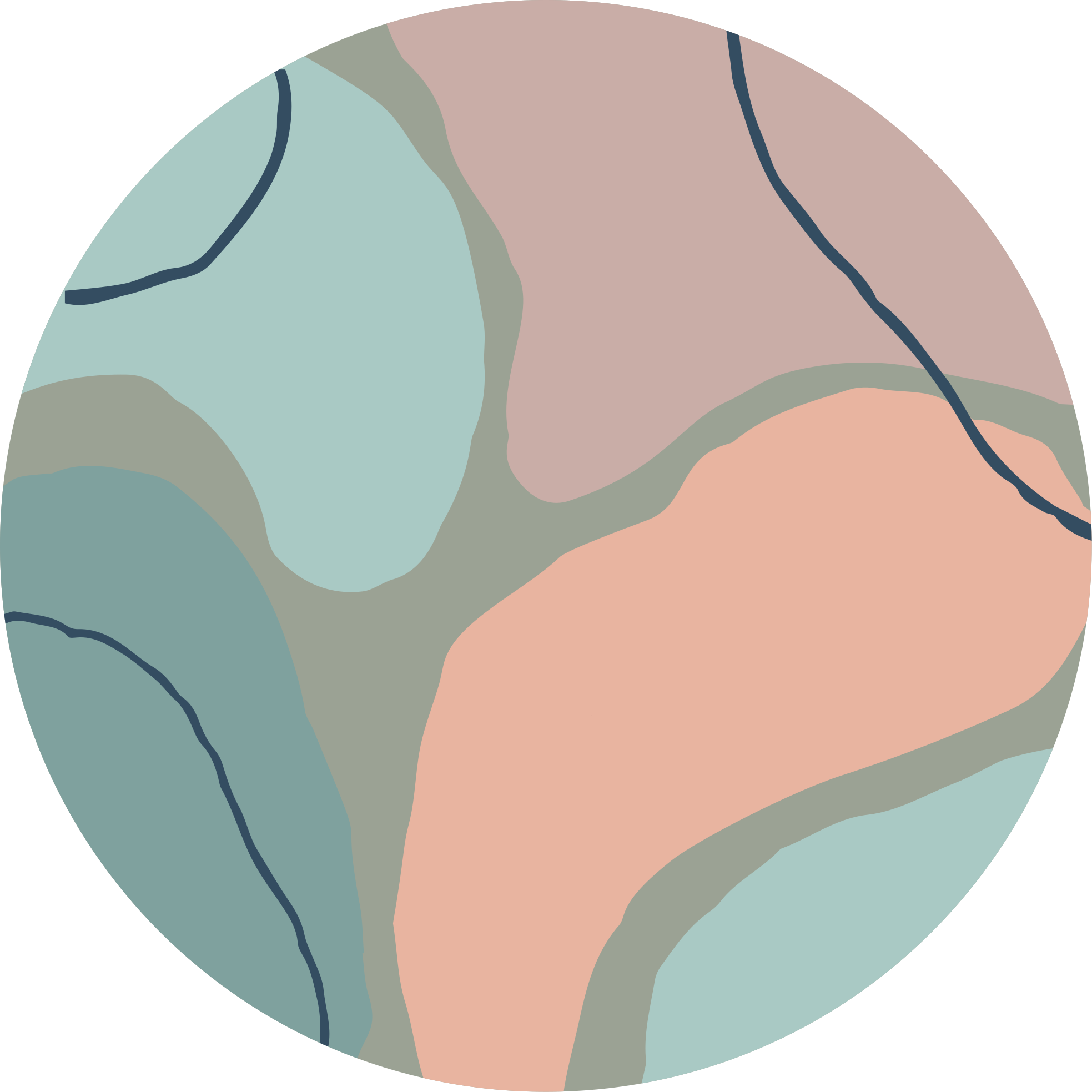 Tappeto vinile minimalista forme geometriche astratte - TenStickers