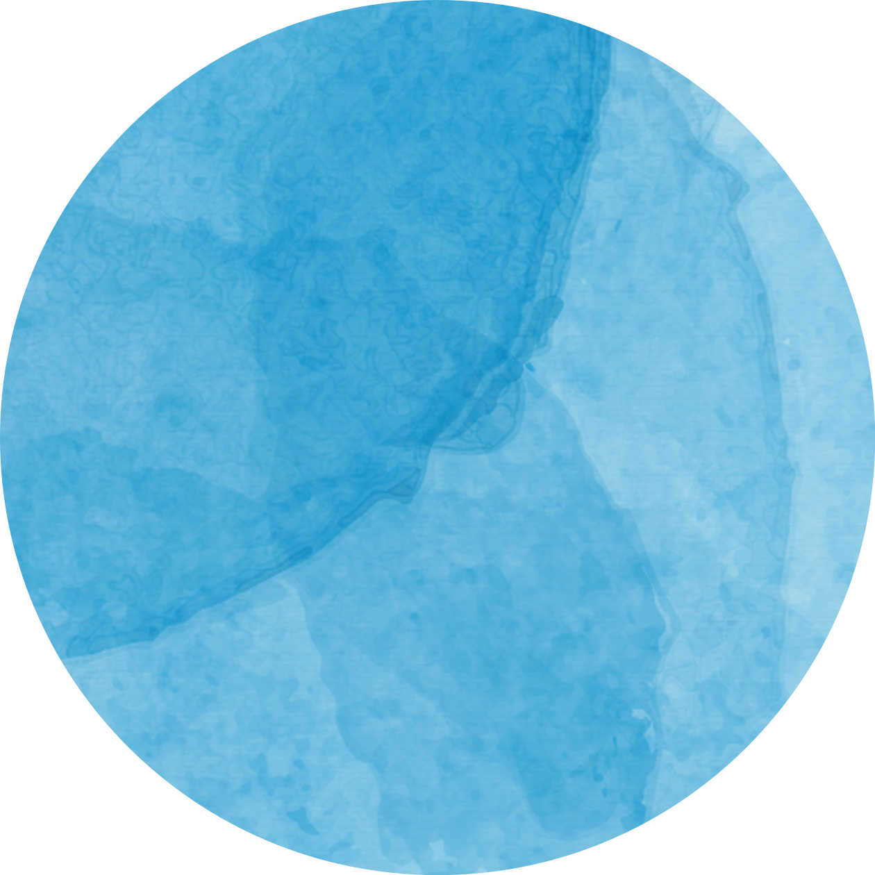 Tappeto in vinile minimalista abstract Blue Circular Design - TenStickers