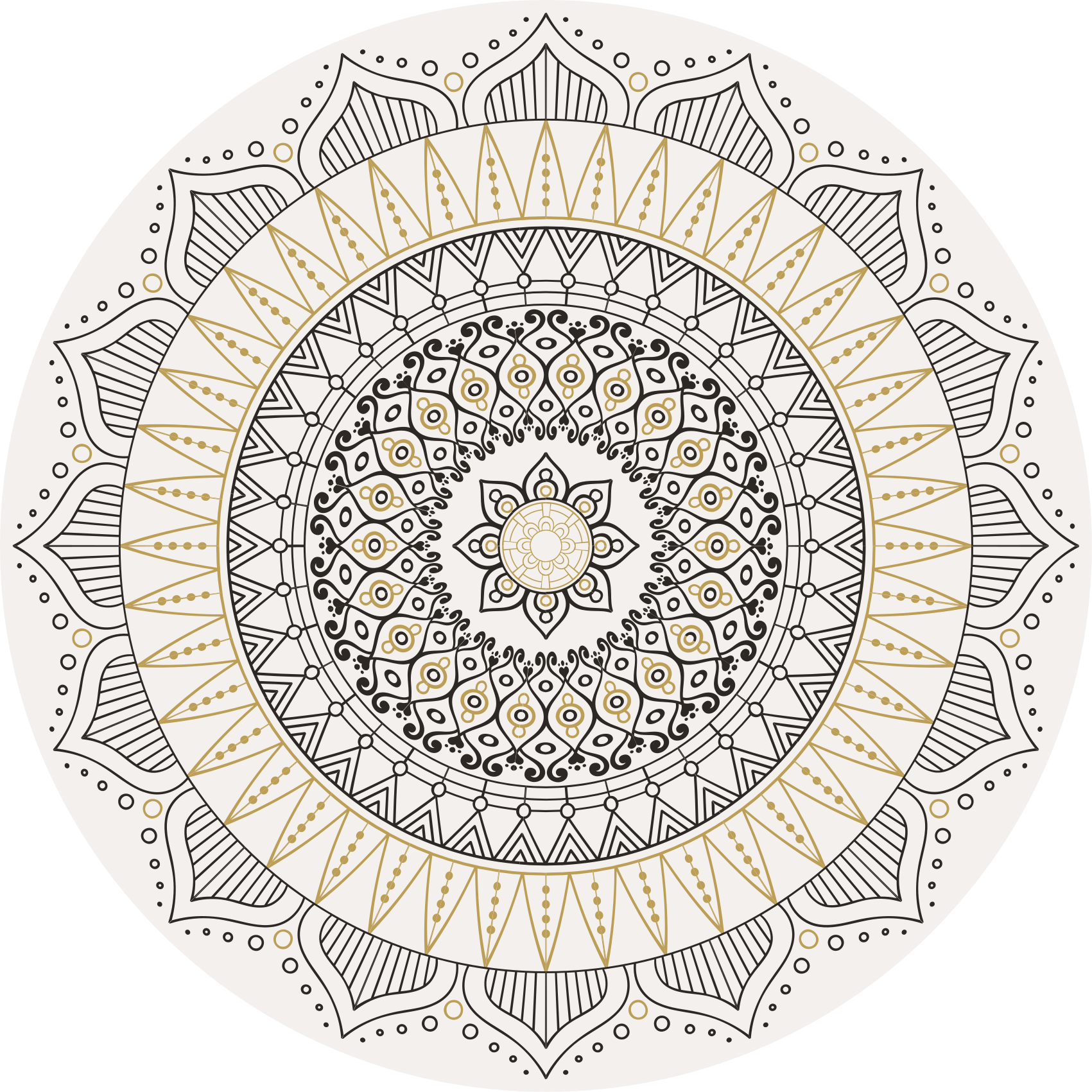 Tappeto vinile Mandala centrotavola mandala - TenStickers