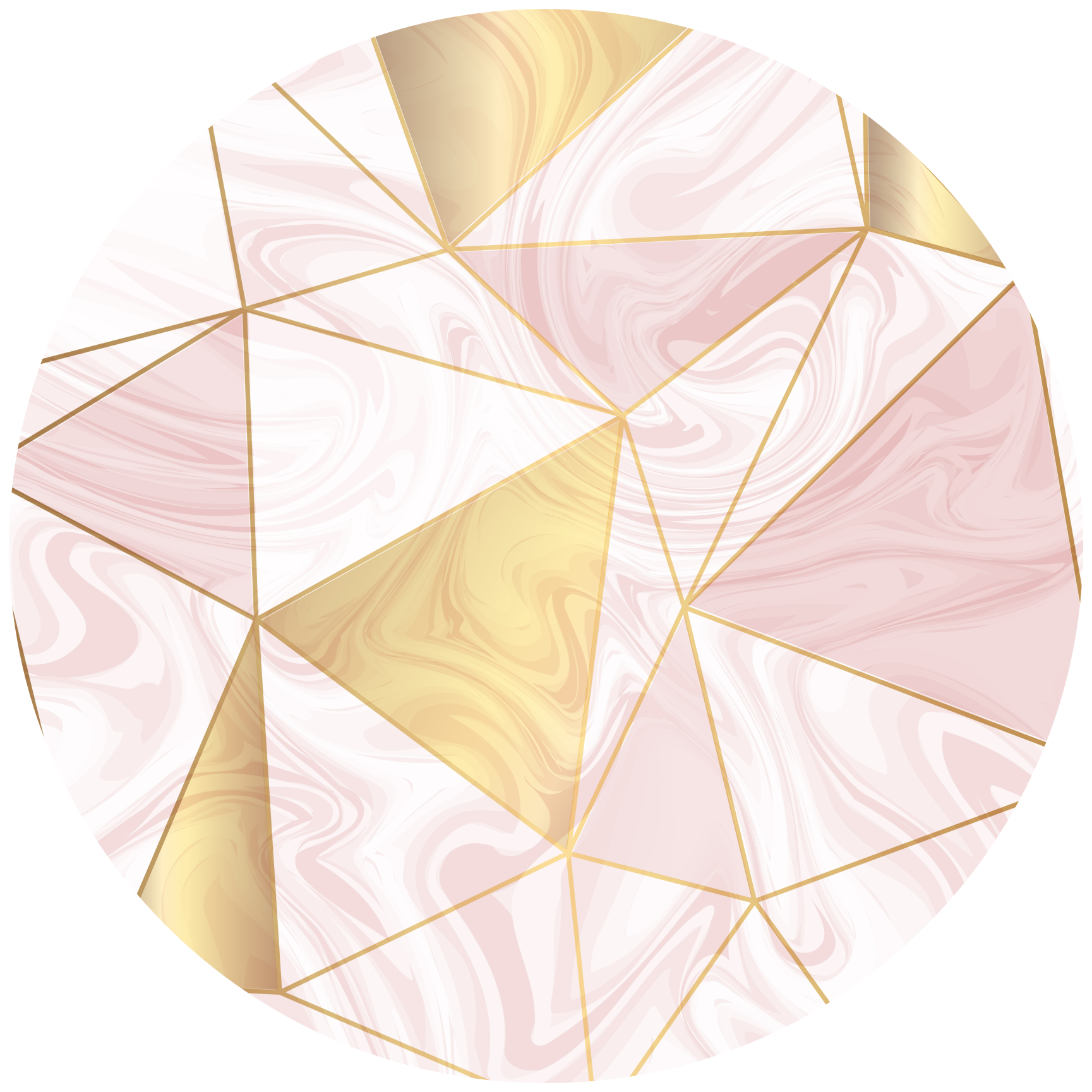 Tappeto vinile geometrico mosaico geometrico pastello - TenStickers