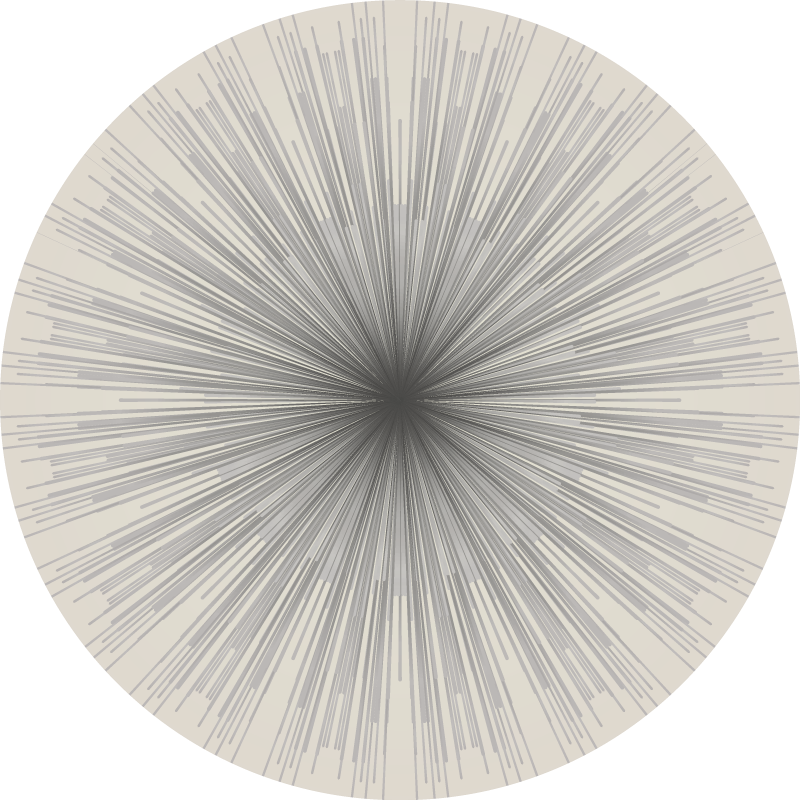 Tappeto vinile minimalista circolare geometrico - TenStickers